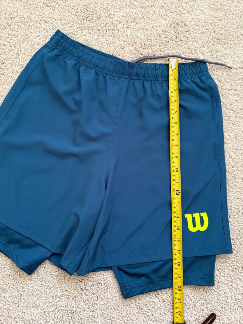 Wilson Men's Core Tennis pickleball Volley shorts Blue Size M NWOT - Picture 9 of 11